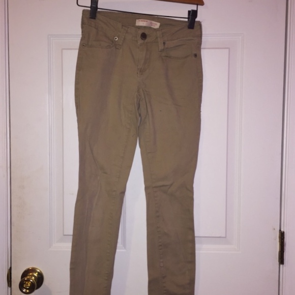 Khaki Skinny Jeans - Picture 1 of 2